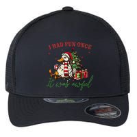 I Had Fun Once It Was Awful Xmas Christmas Duck Flexfit Unipanel Trucker Cap