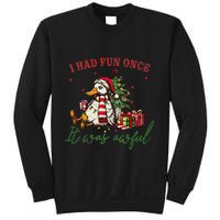 I Had Fun Once It Was Awful Xmas Christmas Duck Sweatshirt