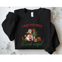 I Had Fun Once It Was Awful Xmas Christmas Duck Sweatshirt