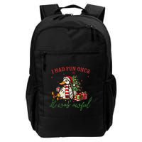 I Had Fun Once It Was Awful Xmas Christmas Duck Backpack