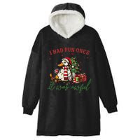 I Had Fun Once It Was Awful Xmas Christmas Duck Hooded Wearable Blanket