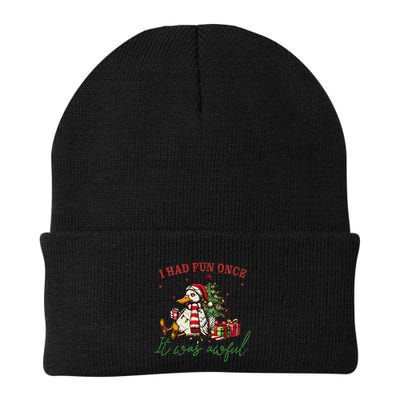 I Had Fun Once It Was Awful Xmas Christmas Duck Beanie