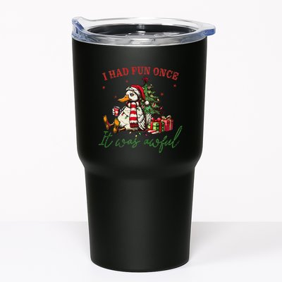 I Had Fun Once It Was Awful Xmas Christmas Duck Tumbler