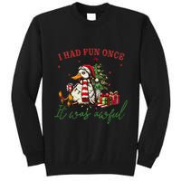 I Had Fun Once It Was Awful Xmas Christmas Duck Tall Sweatshirt