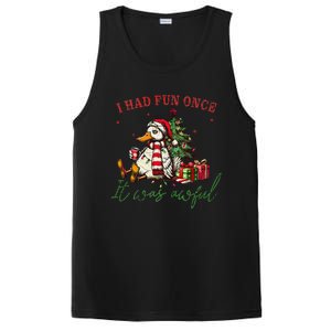 I Had Fun Once It Was Awful Xmas Christmas Duck PosiCharge Competitor Tank