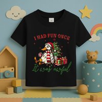 I Had Fun Once It Was Awful Xmas Christmas Duck Toddler T-Shirt