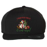 I Had Fun Once It Was Awful Xmas Christmas Duck Wool Snapback Cap