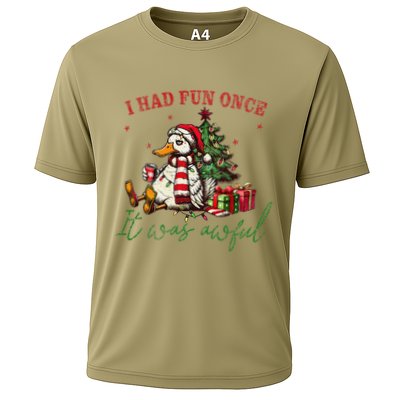 I Had Fun Once It Was Awful Xmas Christmas Duck Performance Shirt