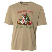 I Had Fun Once It Was Awful Xmas Christmas Duck Cooling Performance Crew T-Shirt