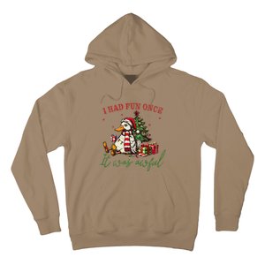 I Had Fun Once It Was Awful Xmas Christmas Duck Hoodie