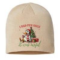 I Had Fun Once It Was Awful Xmas Christmas Duck Sustainable Beanie