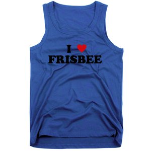 I Heart Frisbee Player I Love Frisbee Gift Tank Top