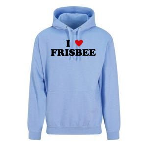 I Heart Frisbee Player I Love Frisbee Gift Unisex Surf Hoodie