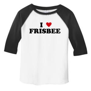 I Heart Frisbee Player I Love Frisbee Gift Toddler Fine Jersey T-Shirt