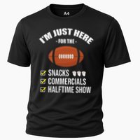 I'm Here For Snacks Commercials Halftime Show Football Cooling Performance Crew T-Shirt