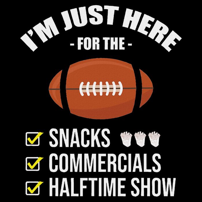 I'm Here For Snacks Commercials Halftime Show Football Cooling Performance Crew T-Shirt