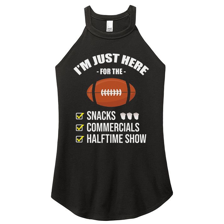 I'm Here For Snacks Commercials Halftime Show Football Women's Perfect Tri Rocker Tank