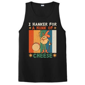 I Hanker For A Hunk Of Cheese Retro PosiCharge Competitor Tank