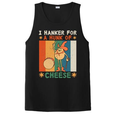 I Hanker For A Hunk Of Cheese Retro PosiCharge Competitor Tank