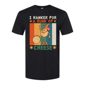 I Hanker For A Hunk Of Cheese Retro Softstyle CVC T-Shirt