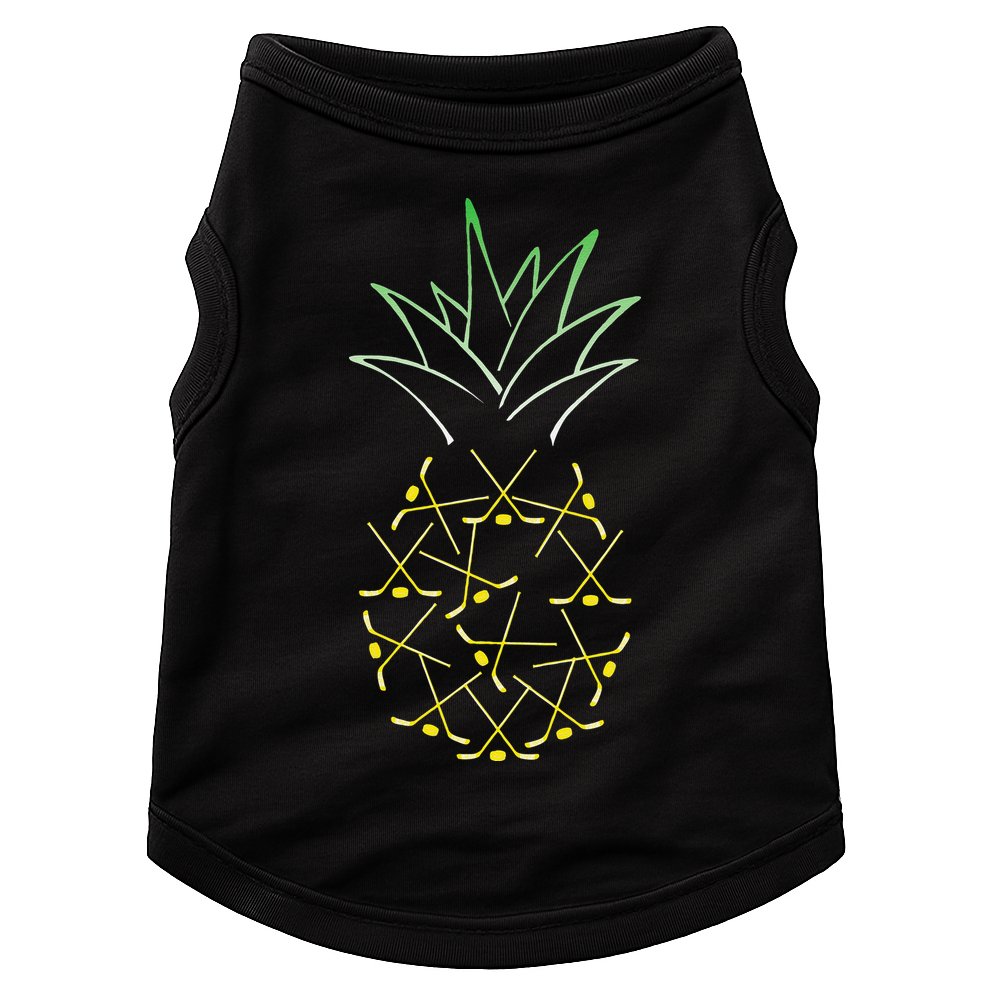 Ice Hockey Funny Pineapple Hawaii For Hockey Player Doggie Tank