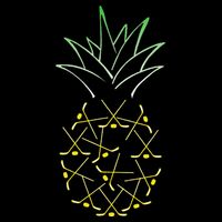Ice Hockey Funny Pineapple Hawaii For Hockey Player Cooling Performance Crew T-Shirt