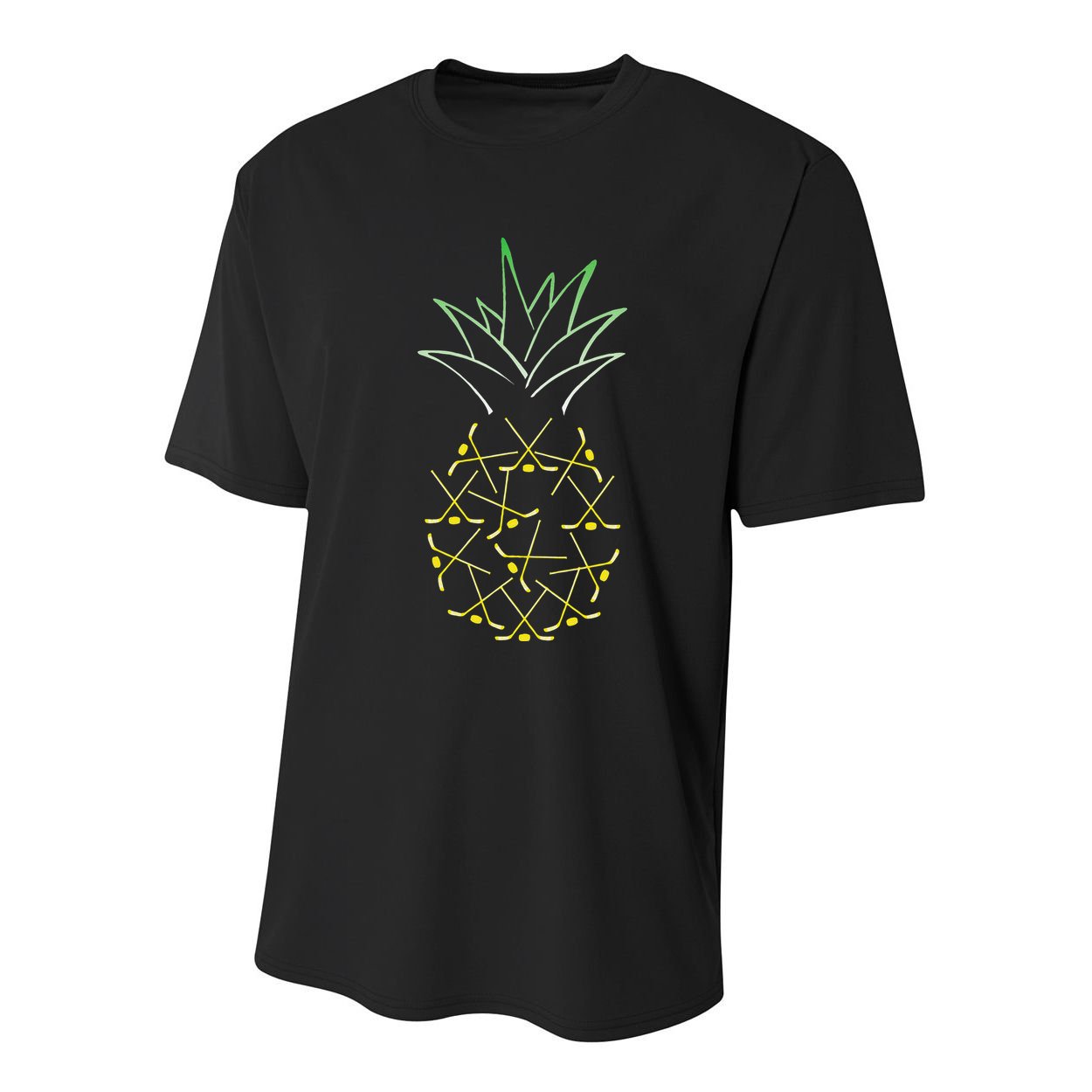 Ice Hockey Funny Pineapple Hawaii For Hockey Player Youth Performance Sprint T-Shirt
