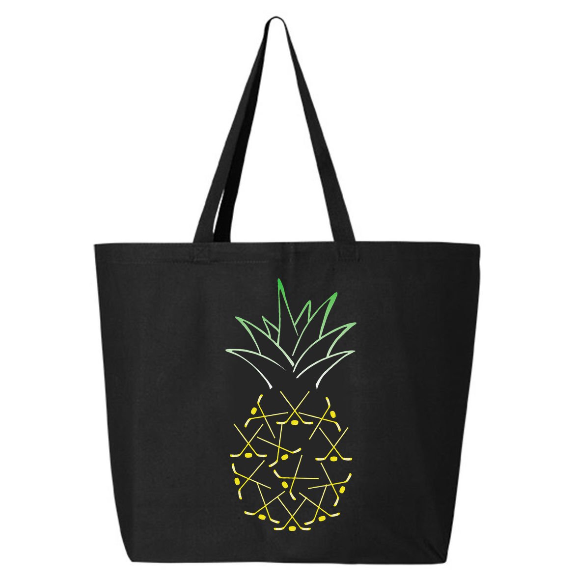 Ice Hockey Funny Pineapple Hawaii For Hockey Player 25L Jumbo Tote