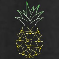 Ice Hockey Funny Pineapple Hawaii For Hockey Player 25L Jumbo Tote