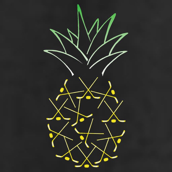 Ice Hockey Funny Pineapple Hawaii For Hockey Player 25L Jumbo Tote