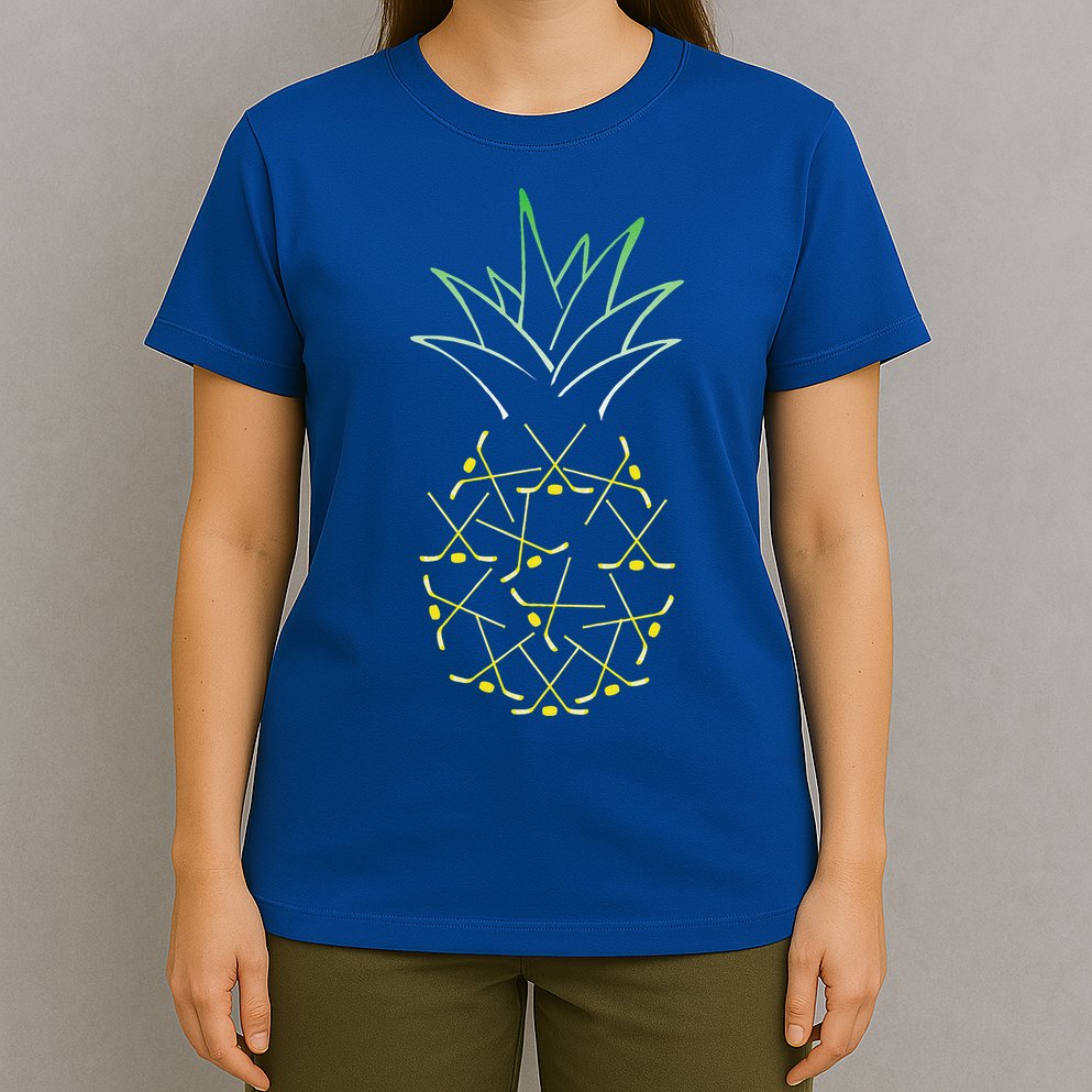 Ice Hockey Funny Pineapple Hawaii For Hockey Player T-Shirt