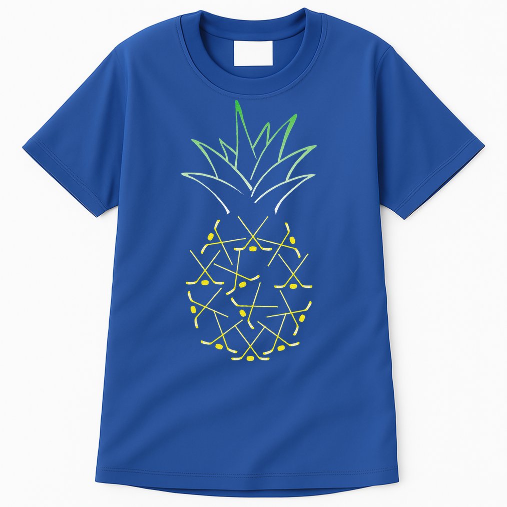 Ice Hockey Funny Pineapple Hawaii For Hockey Player Tall T-Shirt