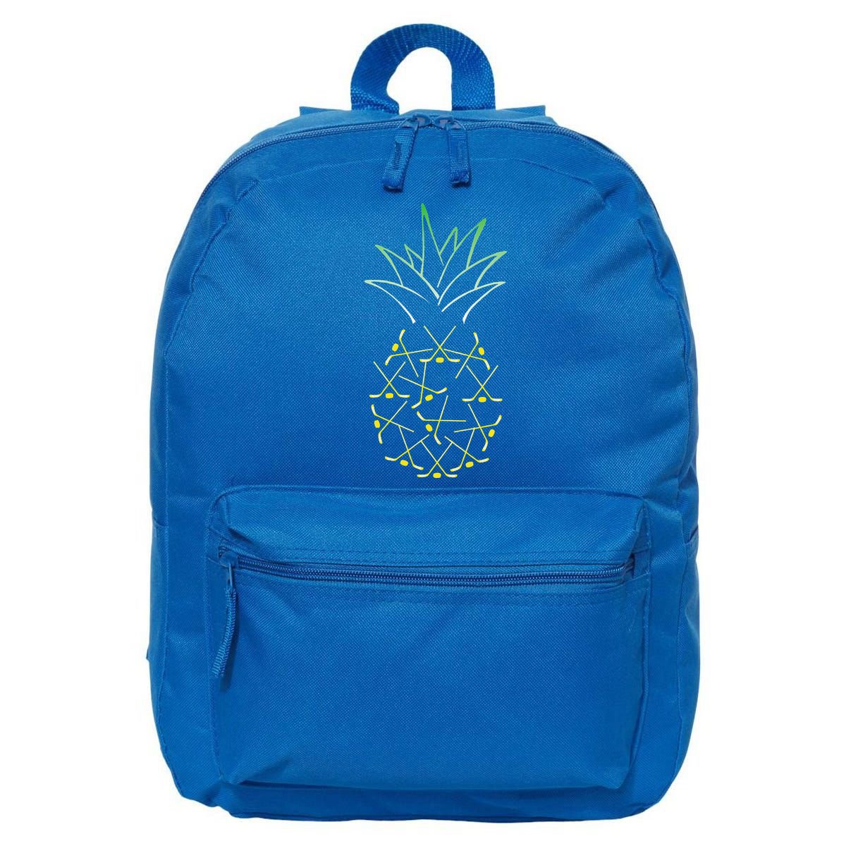 Ice Hockey Funny Pineapple Hawaii For Hockey Player 16 in Basic Backpack