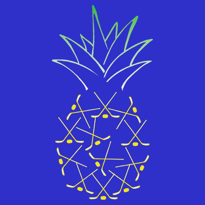 Ice Hockey Funny Pineapple Hawaii For Hockey Player Poster