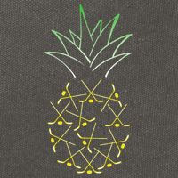 Ice Hockey Funny Pineapple Hawaii For Hockey Player Cotton Canvas Backpack