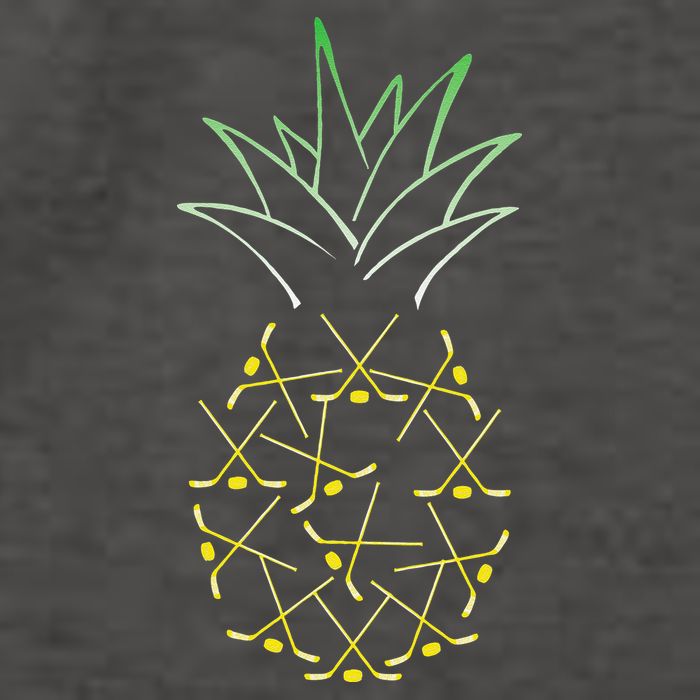 Ice Hockey Funny Pineapple Hawaii For Hockey Player Vector Backpack