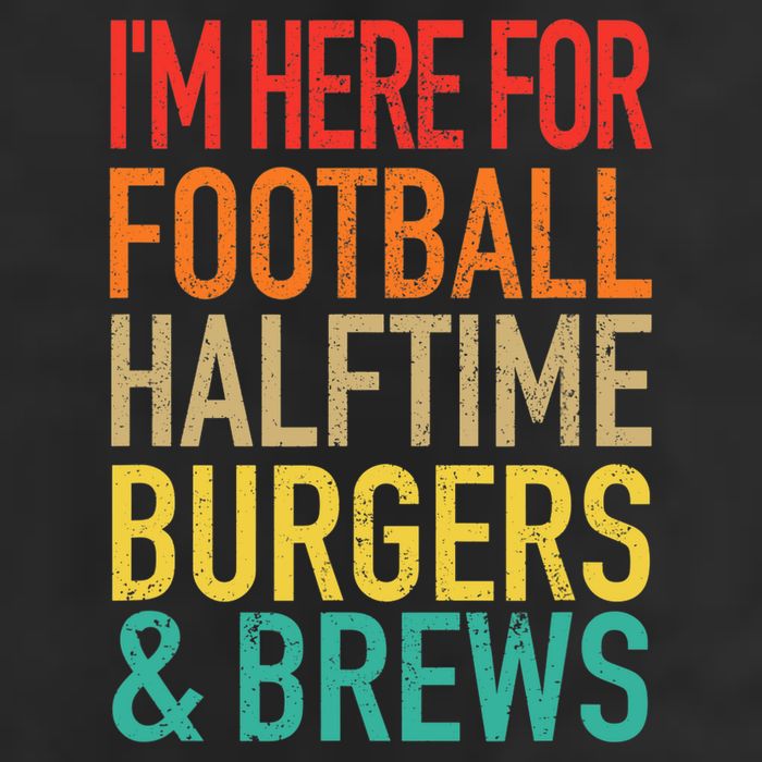 I'm Here For Football, Halftime, Burgers & Brew 11oz C Handle Ceramic Mug