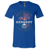 Irish Heritage For Kennedy Irish By Blood American By Birth Gift V-Neck T-Shirt