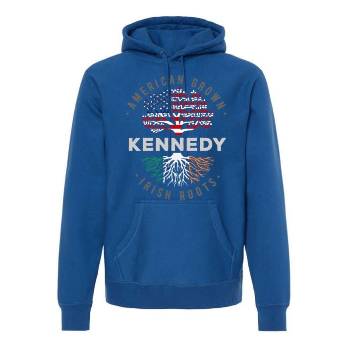 Irish Heritage For Kennedy Irish By Blood American By Birth Gift Premium Hoodie