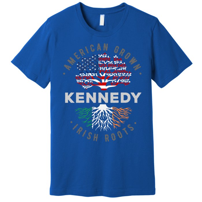 Irish Heritage For Kennedy Irish By Blood American By Birth Gift Premium T-Shirt