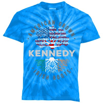 Irish Heritage For Kennedy Irish By Blood American By Birth Gift Kids Tie-Dye T-Shirt