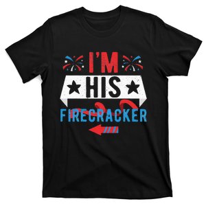 I'm His Firecracker Cute 4th Of July Matching Couple For Her T-Shirt