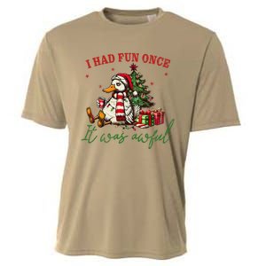 I Had Fun Once It Was Awful Funny Duck Cooling Performance Crew T-Shirt