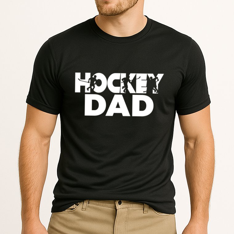 Ice Hockey Father Player Coach Hockey Dad Gift Cooling Performance Crew T-Shirt