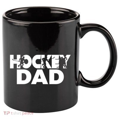 Ice Hockey Father Player Coach Hockey Dad Gift 11oz C Handle Ceramic Mug