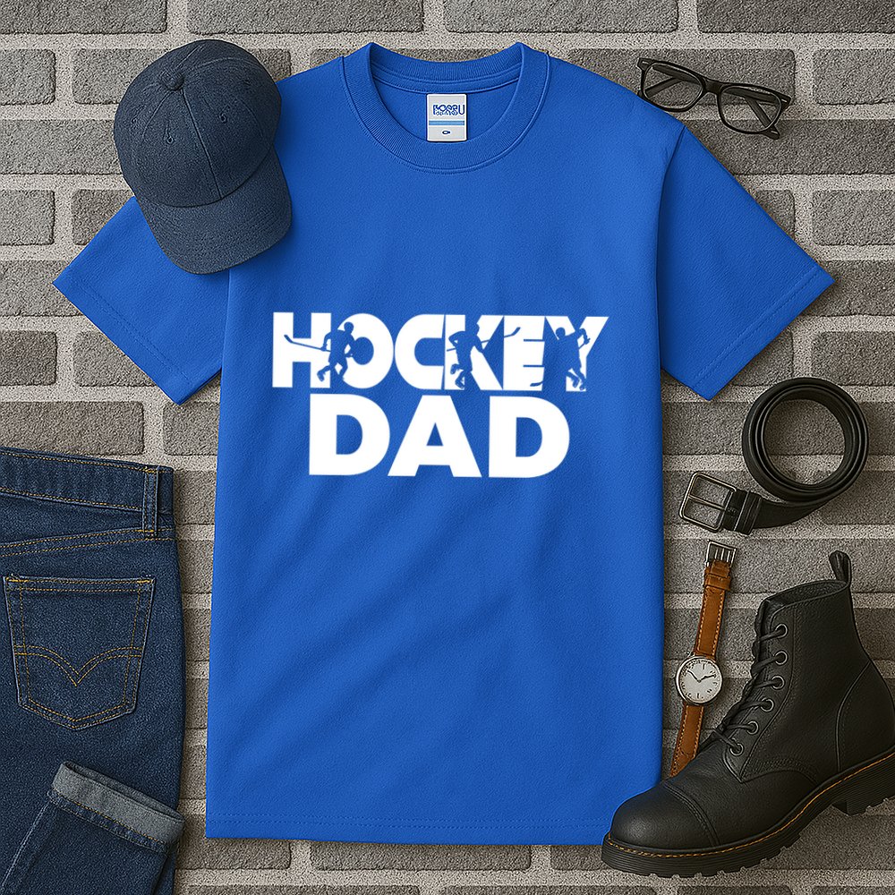 Ice Hockey Father Player Coach Hockey Dad Gift Tall T-Shirt