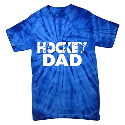 Ice Hockey Father Player Coach Hockey Dad Gift Tie-Dye T-Shirt