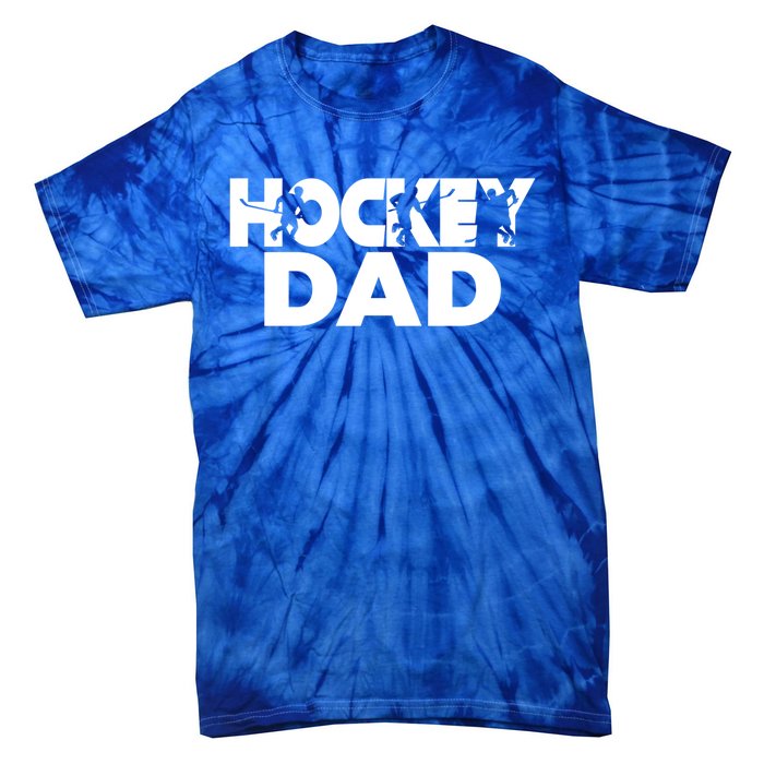 Ice Hockey Father Player Coach Hockey Dad Gift Tie-Dye T-Shirt