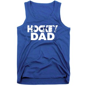 Ice Hockey Father Player Coach Hockey Dad Gift Tank Top