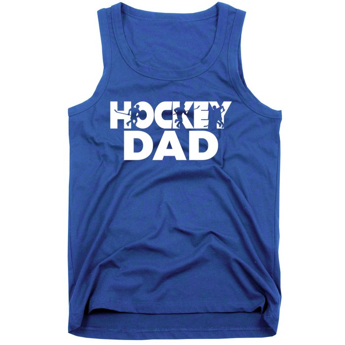 Ice Hockey Father Player Coach Hockey Dad Gift Tank Top